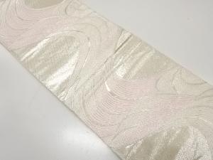 アンティーク　流水模様織り出し袋帯（着用可）